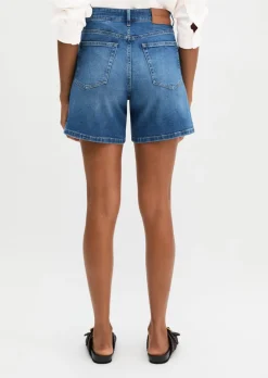 Jeans-Shorts regular aus weichem Organic Cotton-Lyocell-Stretch