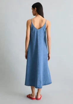 Jeans-Trägerkleid relaxed aus reinem Organic Cotton