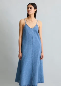 Jeans-Trägerkleid relaxed aus reinem Organic Cotton