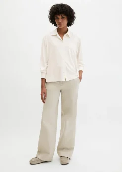 Jersey-Bluse loose aus LENZING™ ECOVERO™