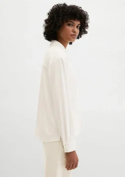 Jersey-Bluse loose aus LENZING™ ECOVERO™