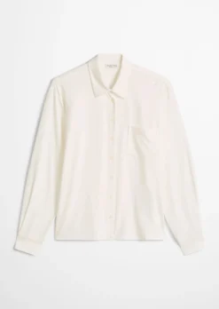 Jersey-Bluse loose aus LENZING™ ECOVERO™