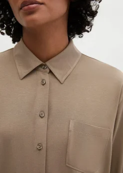 Jersey-Bluse loose aus LENZING™ ECOVERO™