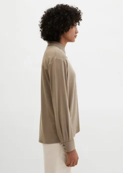Jersey-Bluse loose aus LENZING™ ECOVERO™