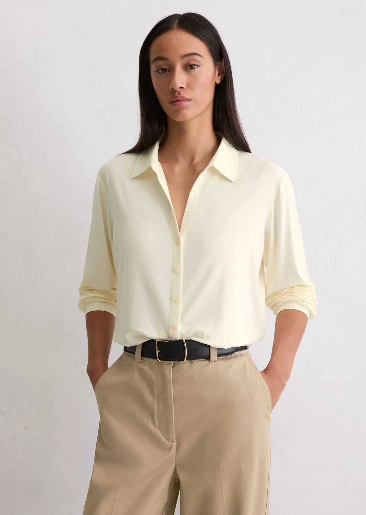 Jerseybluse loose aus LENZING™ ECOVERO™