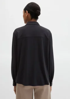 Jersey-Bluse loose aus LENZING™ ECOVERO™