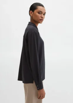 Jersey-Bluse loose aus LENZING™ ECOVERO™