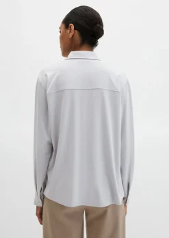 Jersey-Bluse loose aus LENZING™ ECOVERO™