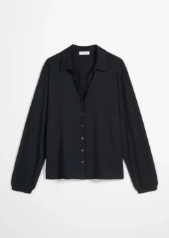 Jerseybluse loose aus LENZING™ ECOVERO™
