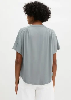 Jerseybluse regular aus LENZING™ ECOVERO™