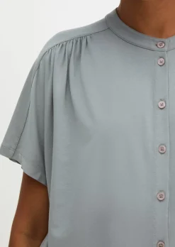 Jerseybluse regular aus LENZING™ ECOVERO™