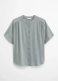 Jerseybluse regular aus LENZING™ ECOVERO™