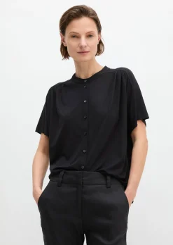 Jerseybluse regular aus LENZING™ ECOVERO™