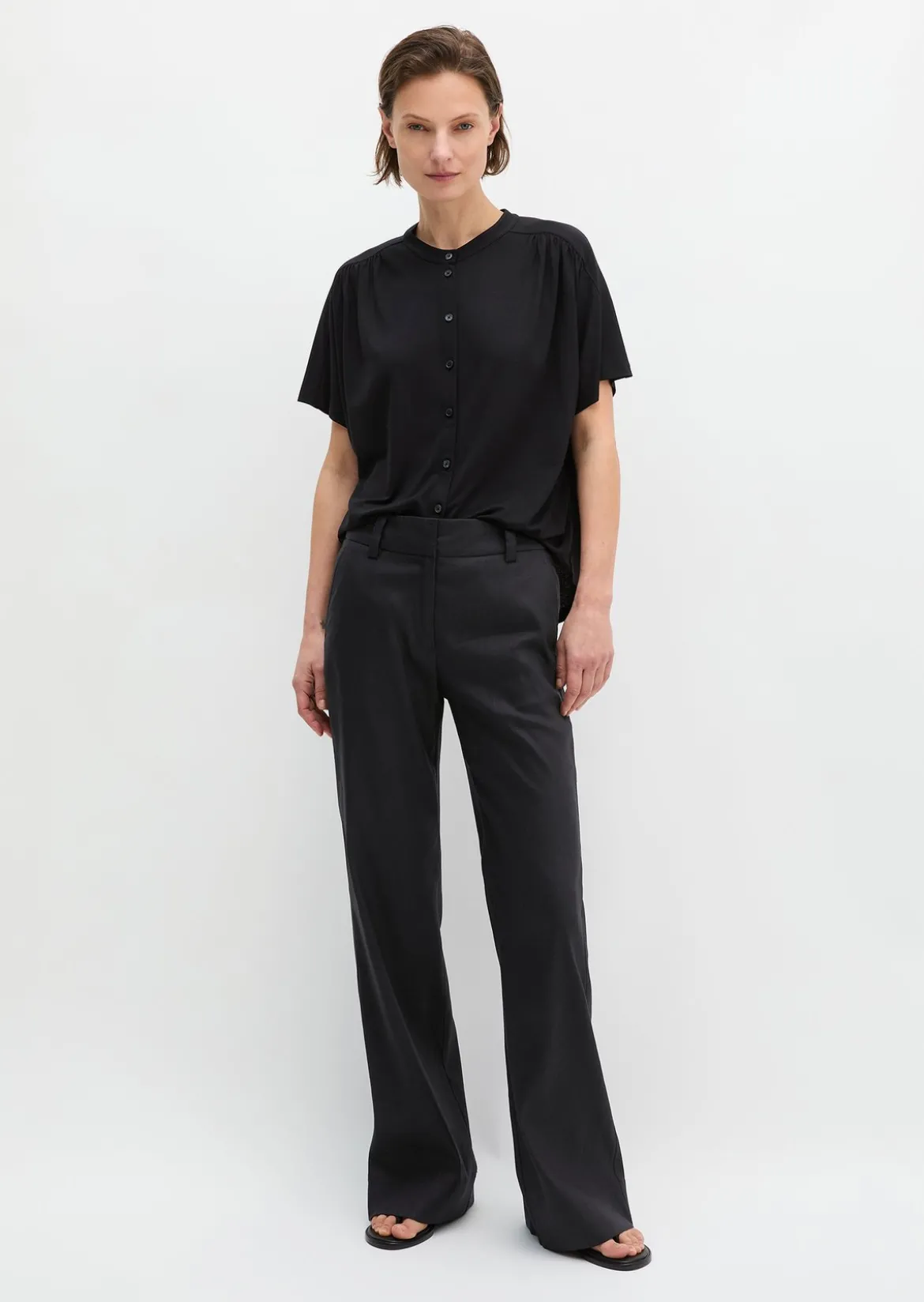 Jerseybluse regular aus LENZING™ ECOVERO™