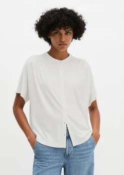 Jerseybluse regular aus LENZING™ ECOVERO™