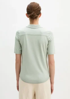 Jerseybluse regular aus LENZING™ ECOVERO™