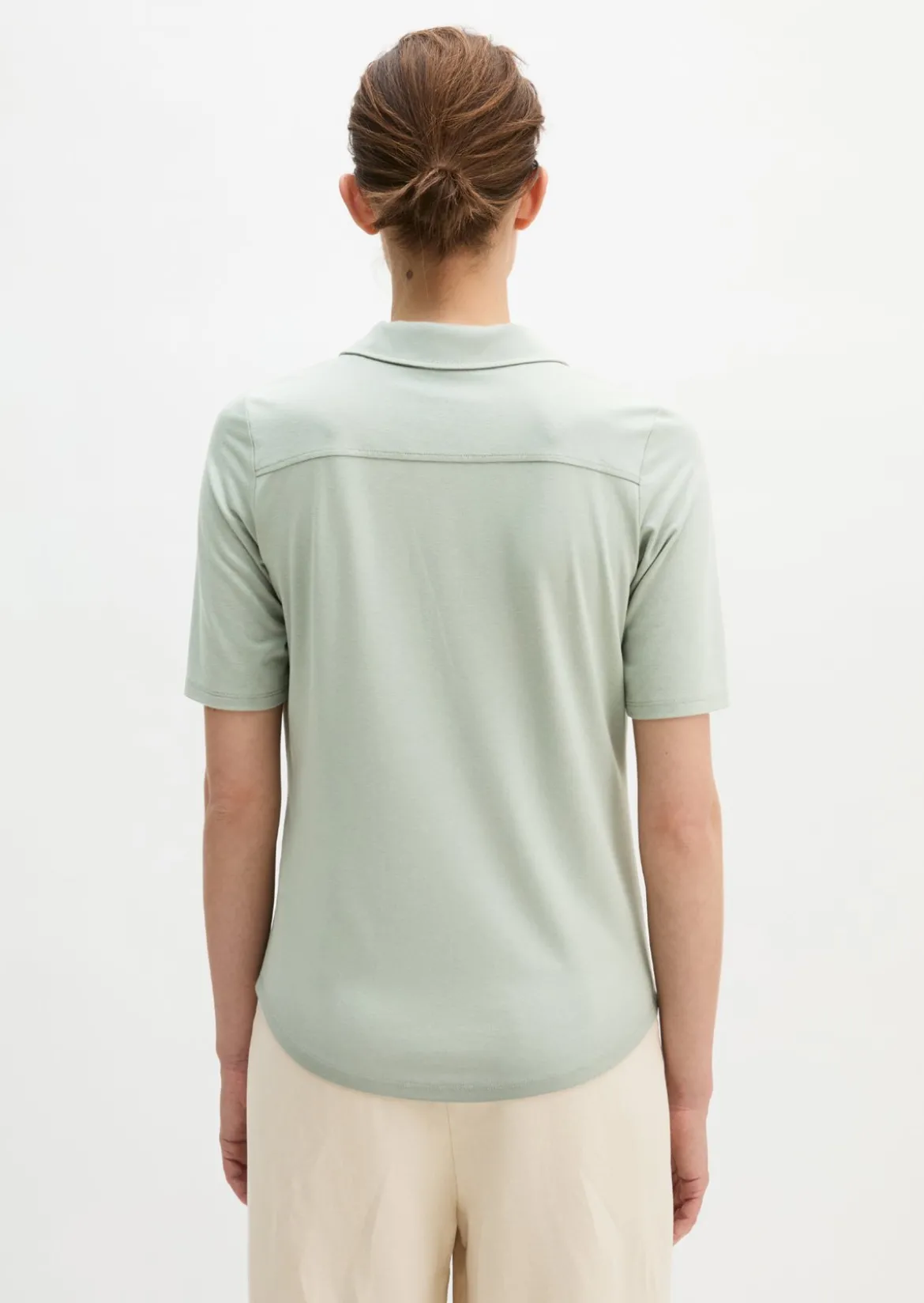 Jerseybluse regular aus LENZING™ ECOVERO™