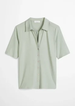 Jerseybluse regular aus LENZING™ ECOVERO™
