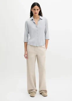 Jersey-Bluse regular aus LENZING™ ECOVERO™