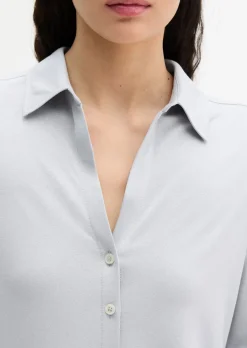 Jersey-Bluse regular aus LENZING™ ECOVERO™