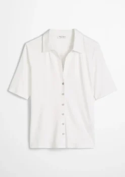 Jerseybluse regular aus LENZING™ ECOVERO™