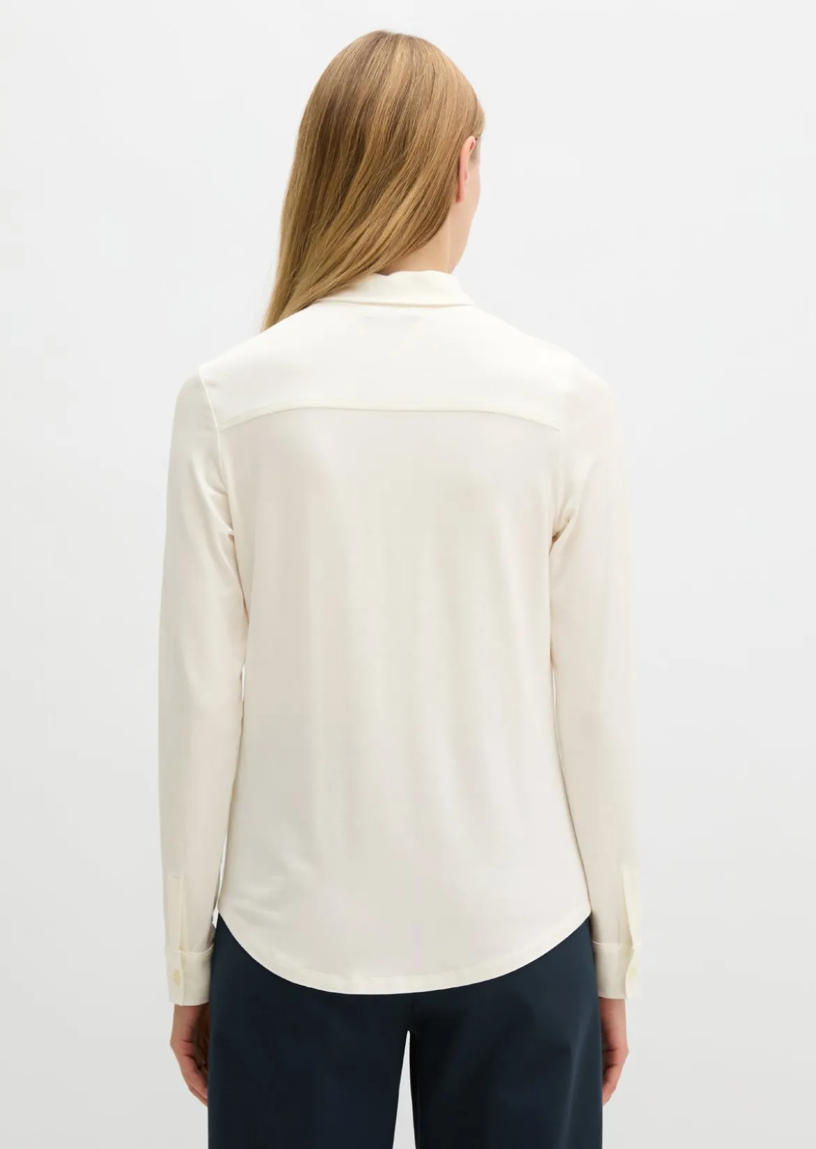 Jersey-Bluse regular aus LENZING™ ECOVERO™