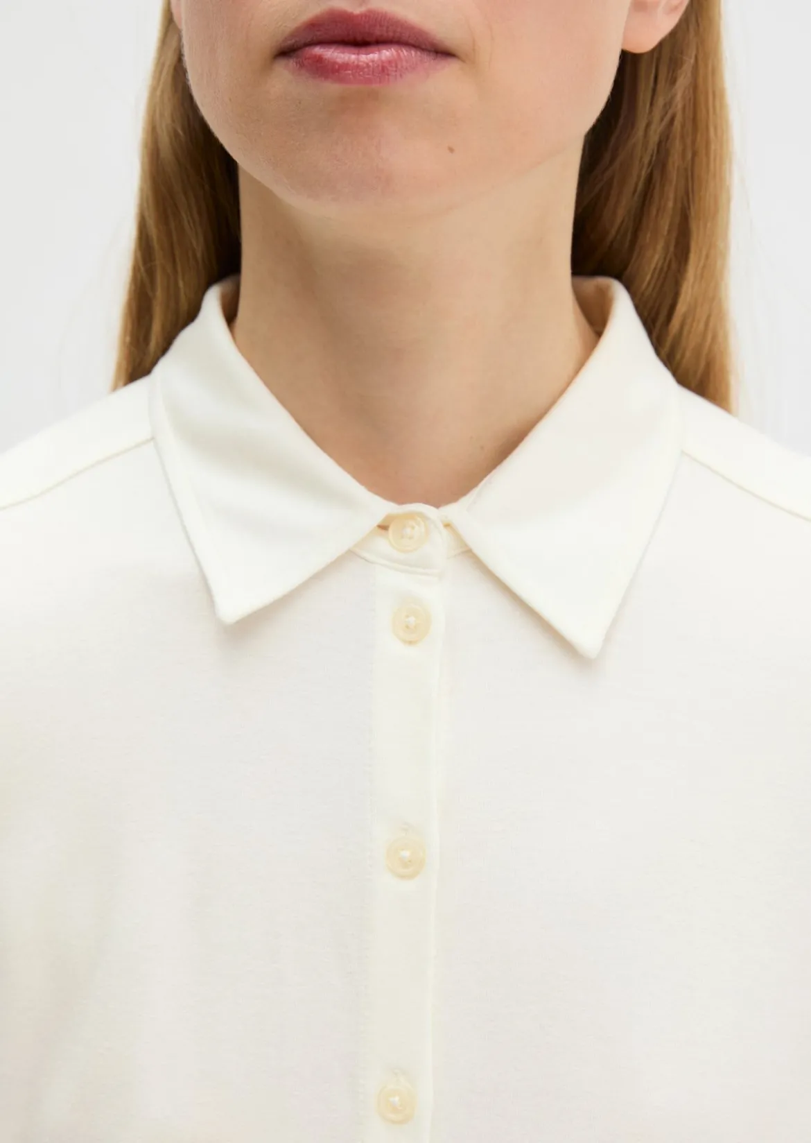 Jersey-Bluse regular aus LENZING™ ECOVERO™
