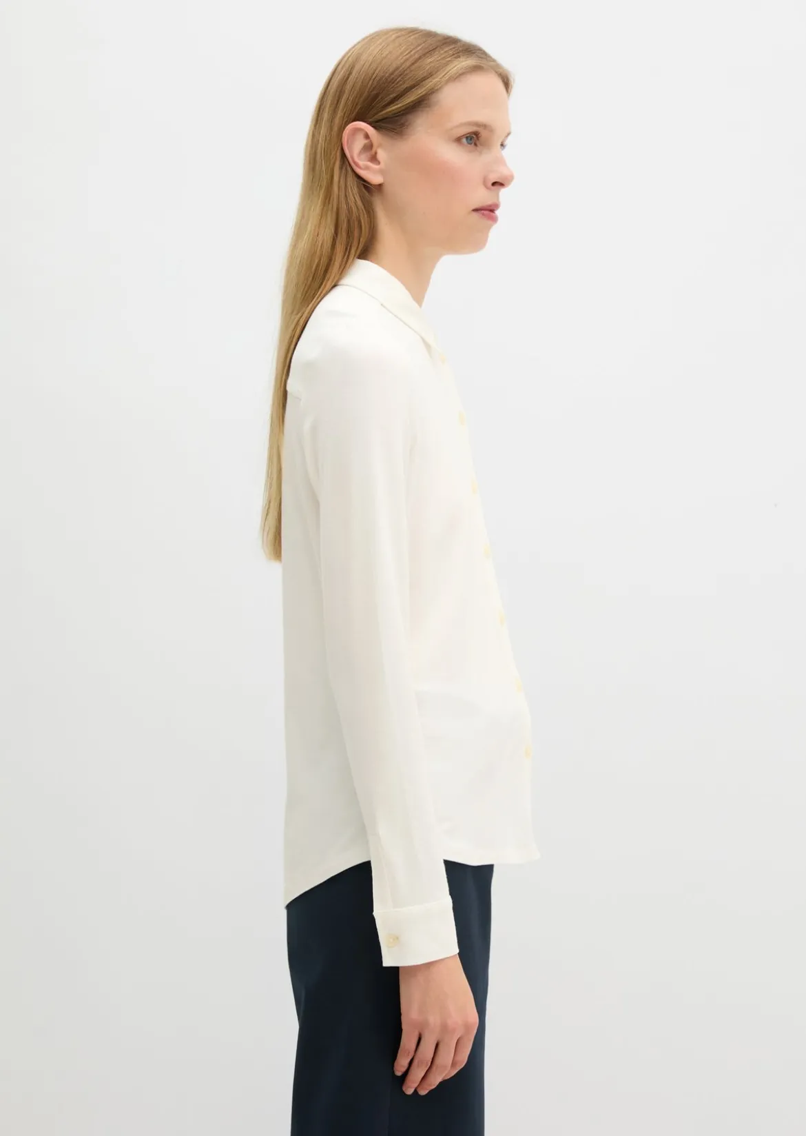 Jersey-Bluse regular aus LENZING™ ECOVERO™