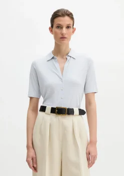 Jerseybluse regular aus LENZING™ ECOVERO™