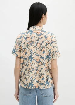 Jerseybluse regular aus leichtem Single Jersey