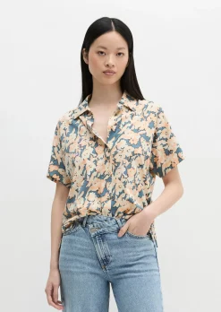 Jerseybluse regular aus leichtem Single Jersey