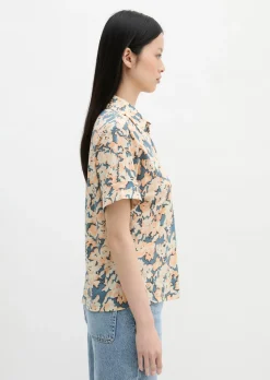 Jerseybluse regular aus leichtem Single Jersey