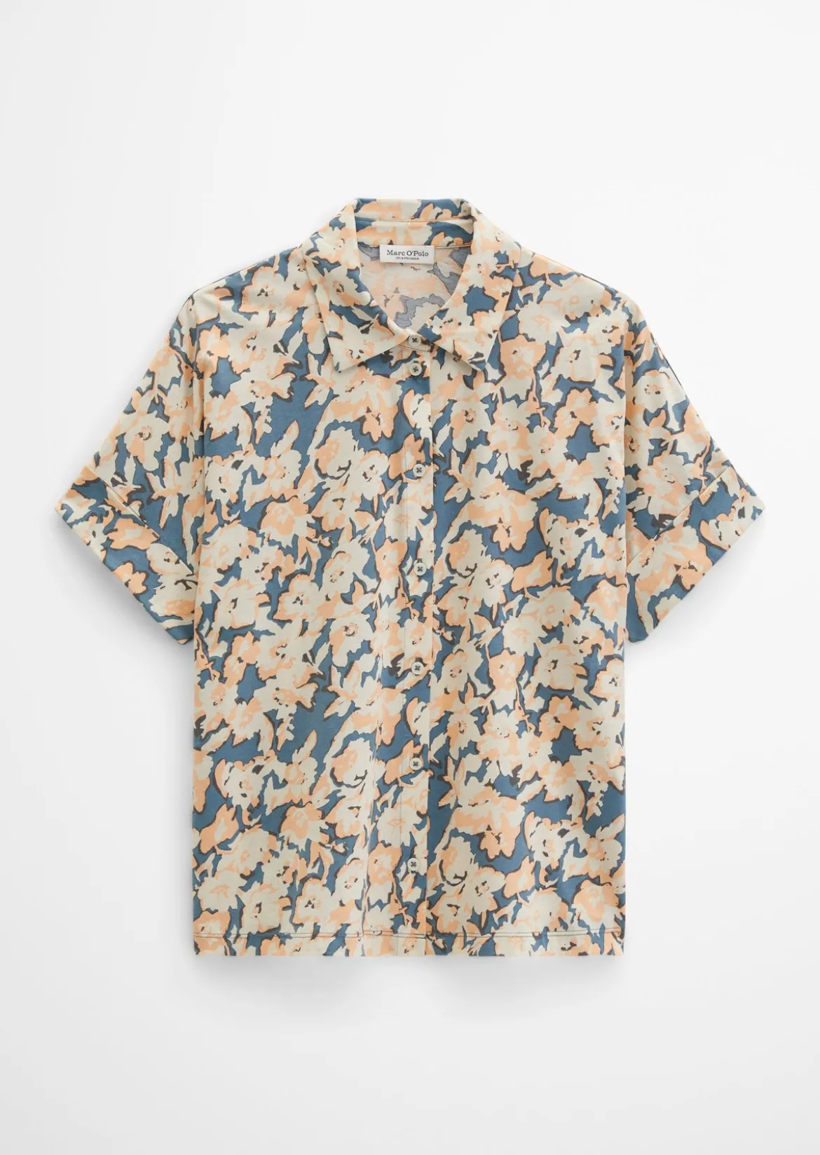 Jerseybluse regular aus leichtem Single Jersey
