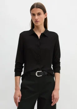 Jersey-Bluse regular aus LENZING™ ECOVERO™