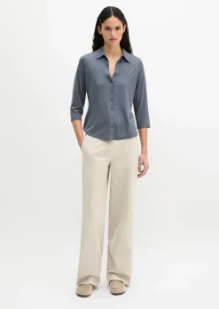 Jersey-Bluse regular aus LENZING™ ECOVERO™