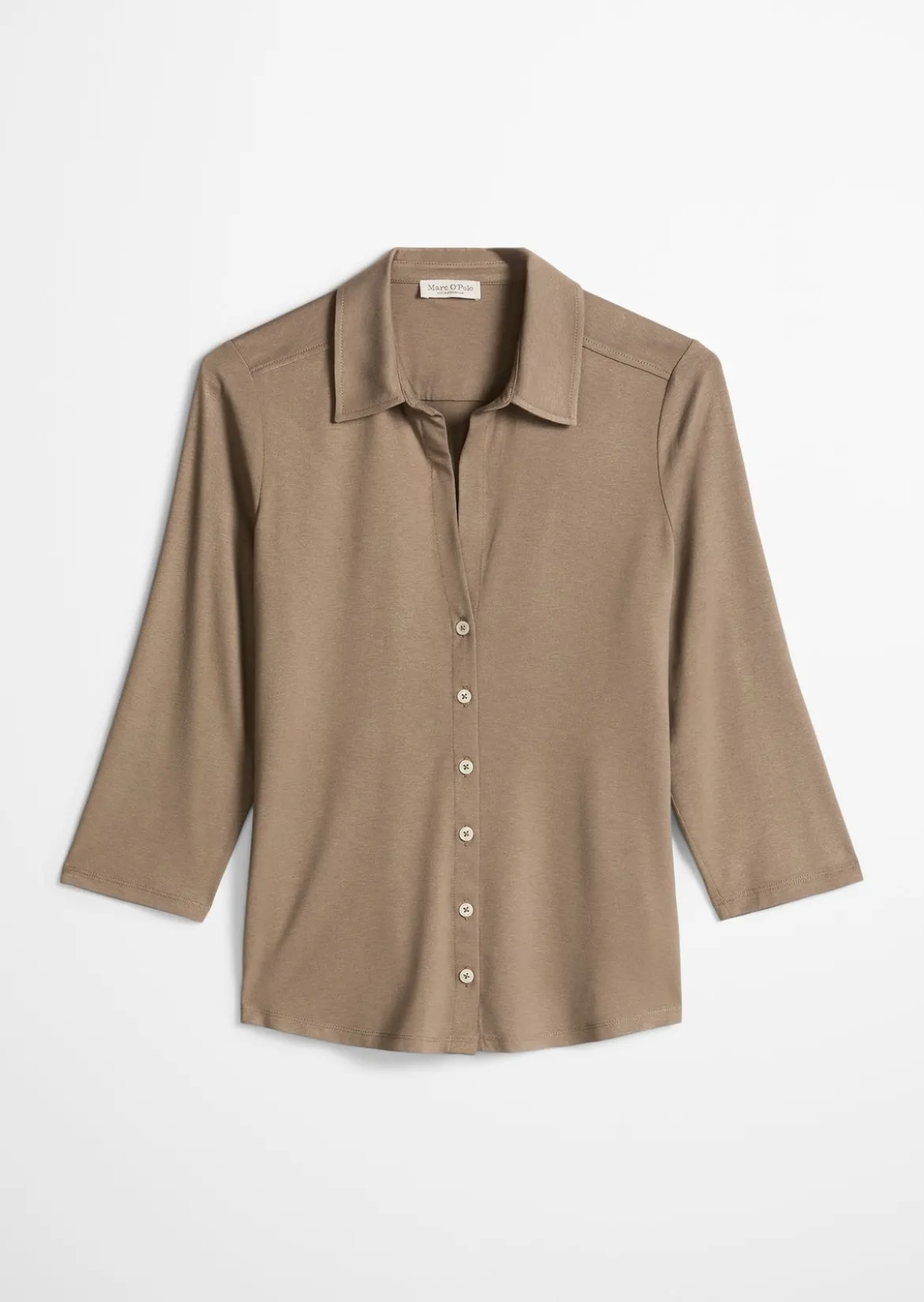 Jersey-Bluse regular aus LENZING™ ECOVERO™