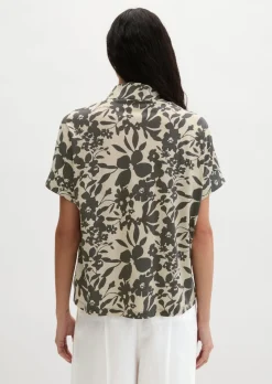 Jerseybluse regular aus leichtem Single Jersey