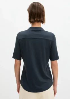 Jerseybluse regular aus LENZING™ ECOVERO™