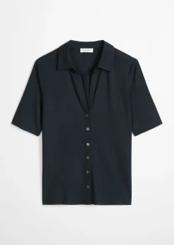 Jerseybluse regular aus LENZING™ ECOVERO™