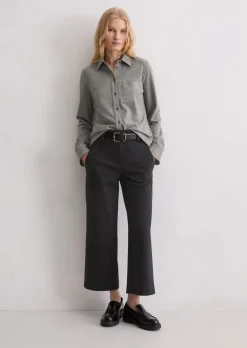 Jerseybluse regular aus Organic-Cotton-Stretch