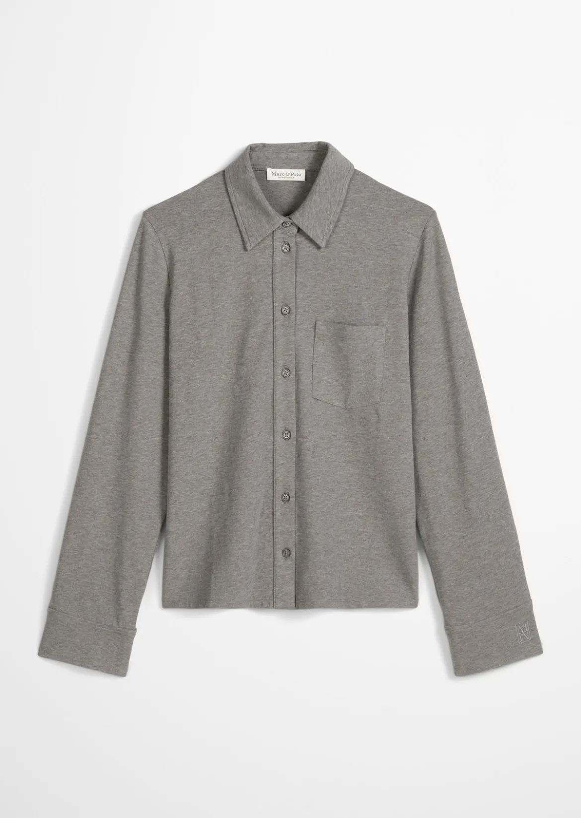 Jerseybluse regular aus Organic-Cotton-Stretch
