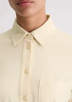 Jerseybluse regular aus Organic-Cotton-Stretch