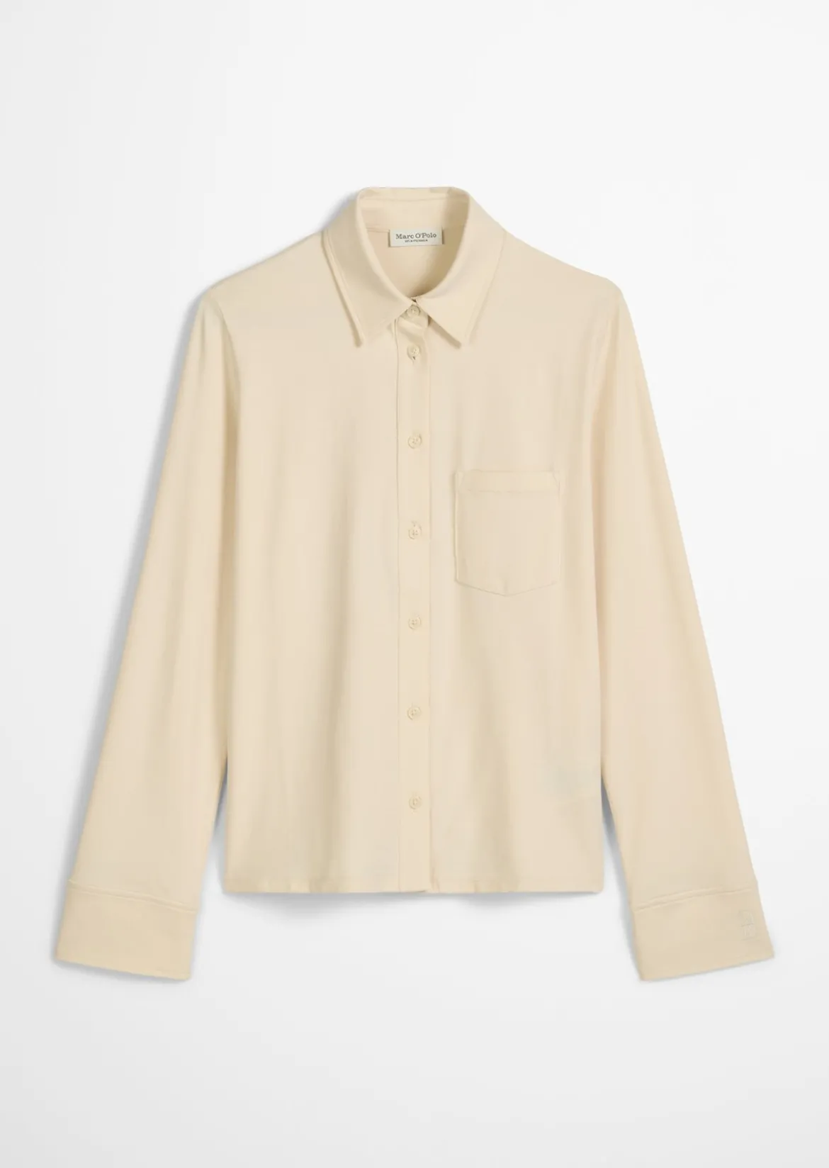 Jerseybluse regular aus Organic-Cotton-Stretch