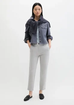 Jerseyhose Model Malin slim aus weichem Interlock-Jersey