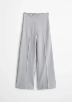 Jerseyhose Model Margo wide aus weichem Interlock-Jersey