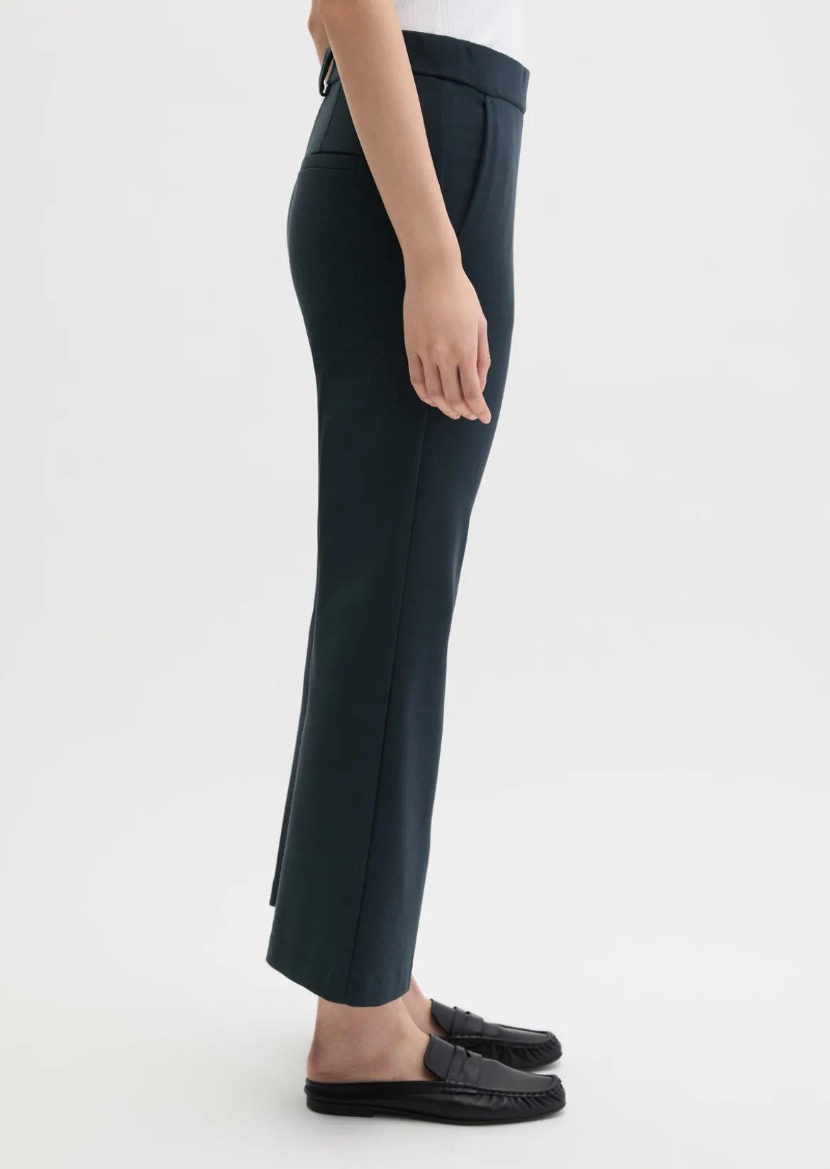 Jerseyhose Model Marthe flared aus Viskose-Stretch