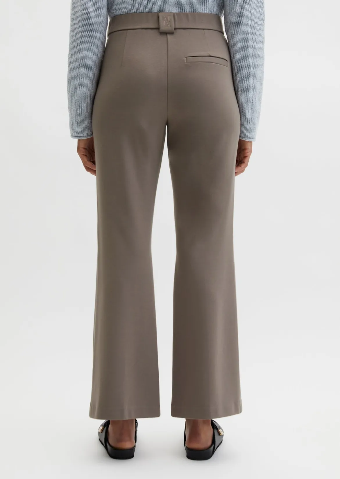 Jerseyhose Model Marthe flared aus Viskose-Stretch