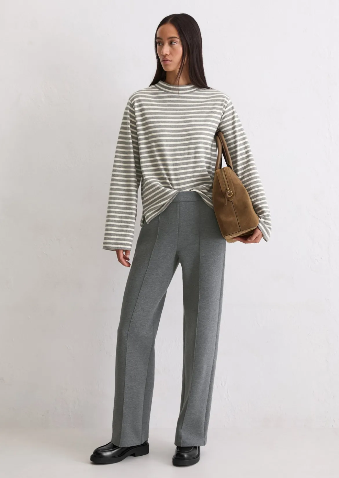 Jerseyhose relaxed aus Organic Cotton-Mix