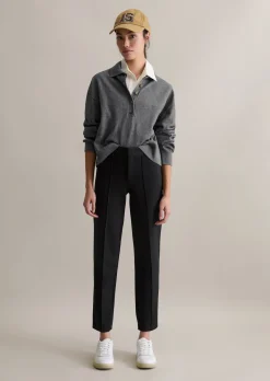 Jerseyhose slim aus kompakter Interlock-Qualität