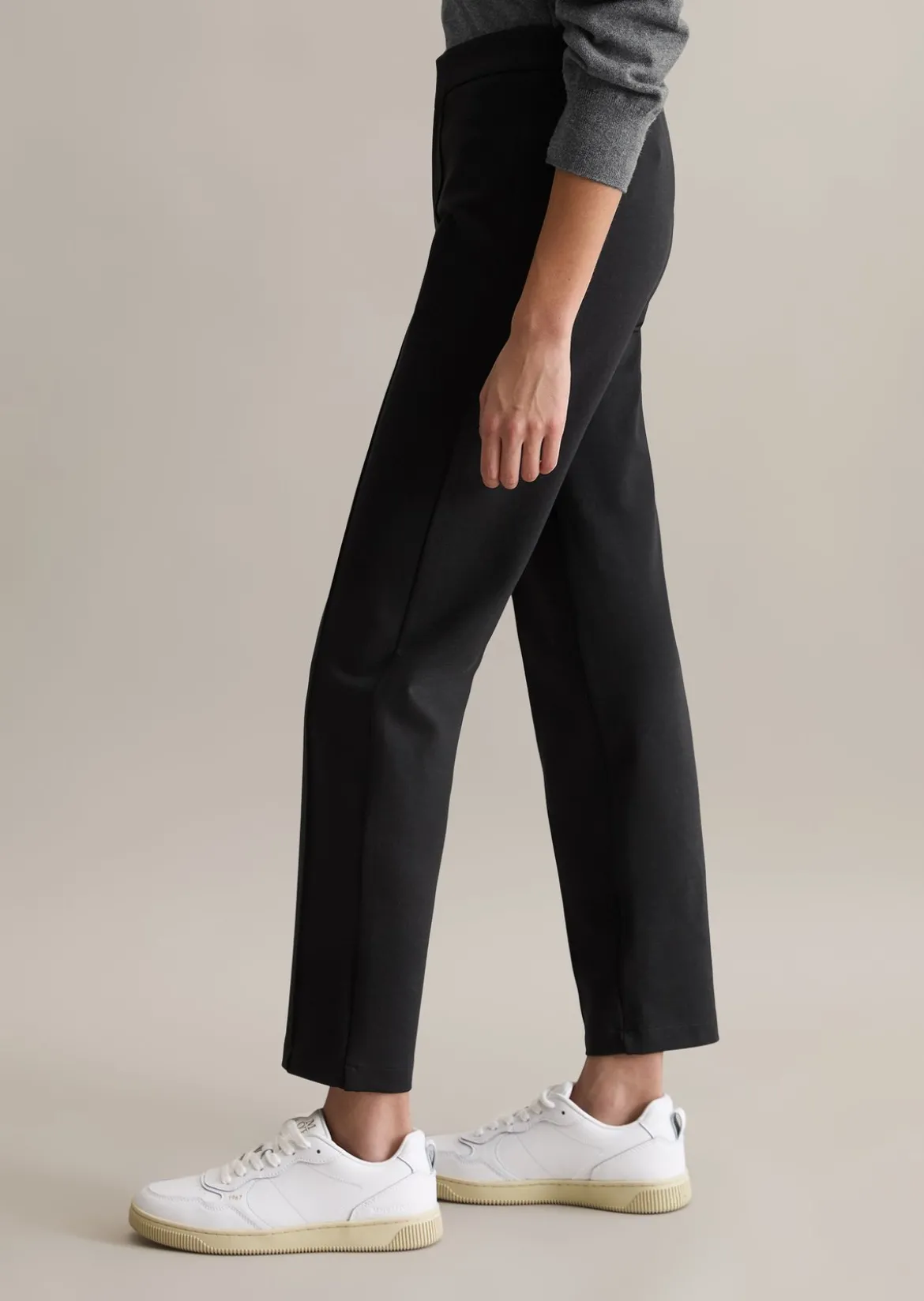 Jerseyhose slim aus kompakter Interlock-Qualität